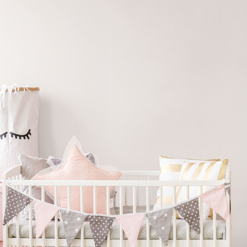 media image for Mini Striped Neutral Wallpaper from the Just 4 Kids 2 Collection by Galerie Wallcoverings 241