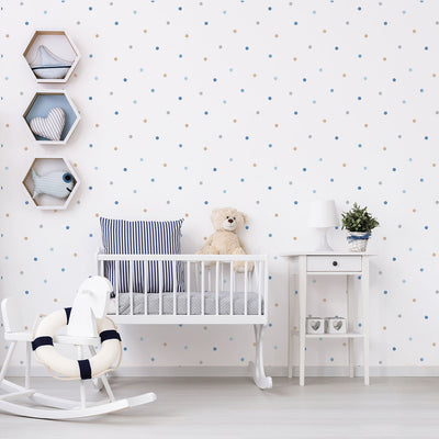product image for Colorful Dot Blue Wallpaper from the Just 4 Kids 2 Collection by Galerie Wallcoverings 41