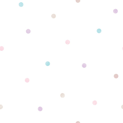 product image of Colorful Dot Purple/Pink Wallpaper from the Just 4 Kids 2 Collection by Galerie Wallcoverings 513