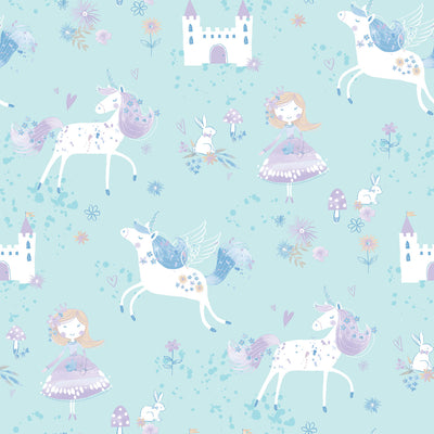 product image for Enchanted Blue Wallpaper from the Just 4 Kids 2 Collection by Galerie Wallcoverings 2