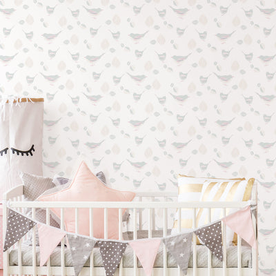 product image for Bird Neutral Wallpaper from the Just 4 Kids 2 Collection by Galerie Wallcoverings 12