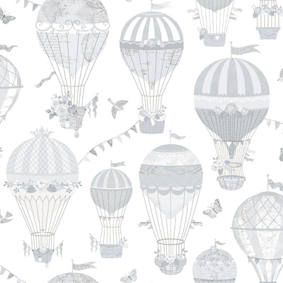 product image of sample hot air balloon grey wallpaper from the just 4 kids 2 collection by galerie wallcoverings 1 50