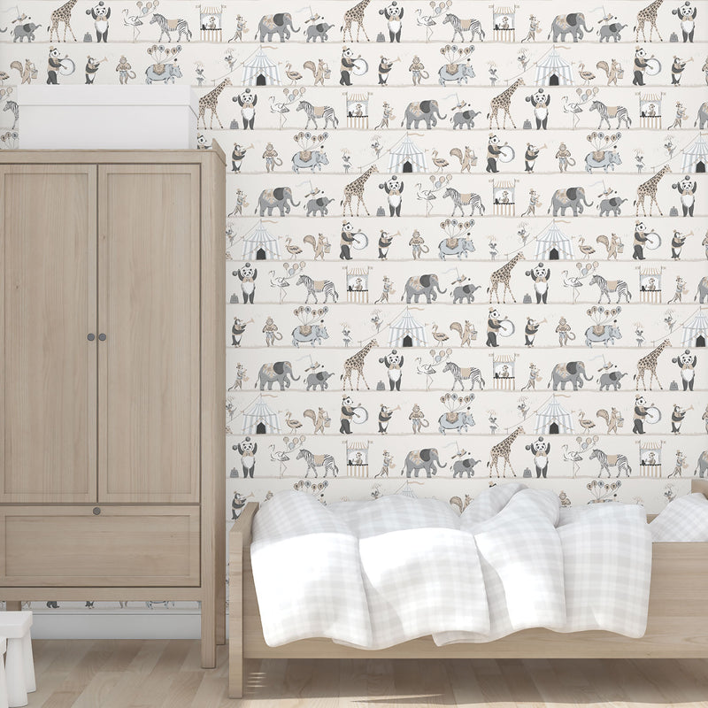media image for Circus Neutral Wallpaper from the Just 4 Kids 2 Collection by Galerie Wallcoverings 25