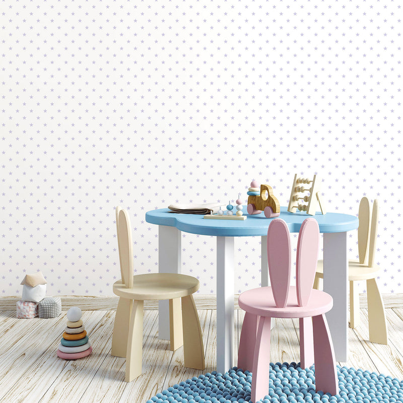 media image for Twinkle Star Purple Wallpaper from the Just 4 Kids 2 Collection by Galerie Wallcoverings 27