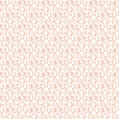 product image of Ogee Floral Cranberry/Tan Wallpaper from the Small Prints Collection by Galerie Wallcoverings 585
