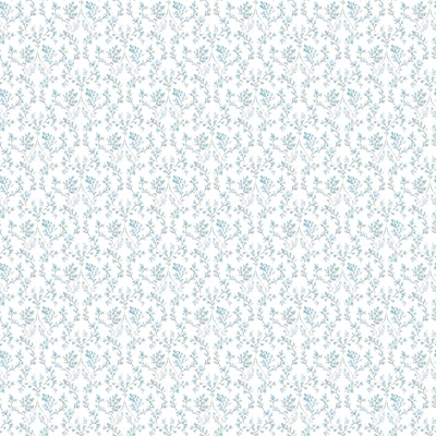 product image of sample ogee floral teal beige wallpaper from the small prints collection by galerie wallcoverings 1 575
