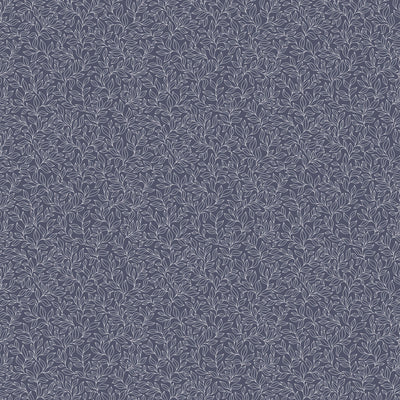 product image for Stencil Leaf Navy Wallpaper from the Small Prints Collection by Galerie Wallcoverings 70