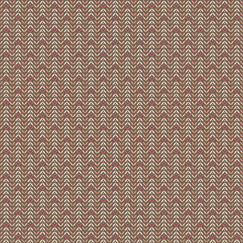 media image for Tulip Flip Chocolate/Pink Wallpaper from the Small Prints Collection by Galerie Wallcoverings 211