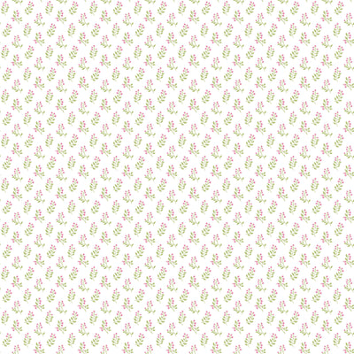 product image for Vintage Bud Pink/Green Wallpaper from the Small Prints Collection by Galerie Wallcoverings 18