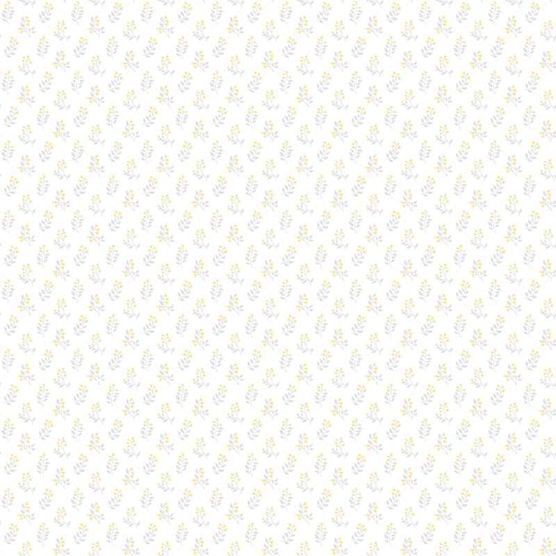 media image for Vintage Bud Yellow/Grey Wallpaper from the Small Prints Collection by Galerie Wallcoverings 23