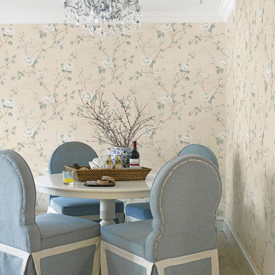 product image for Large Floral Tan Wallpaper from the Palazzo Collection by Galerie Wallcoverings 84
