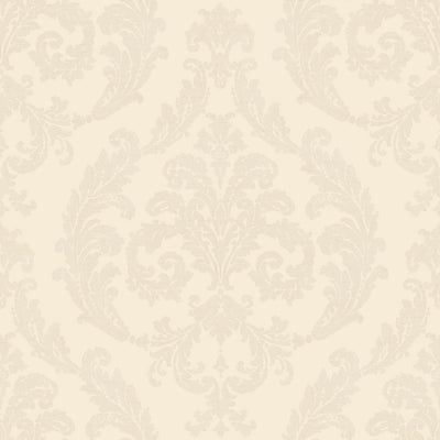 product image of sample traditional damask ivory wallpaper from the palazzo collection by galerie wallcoverings 1 587