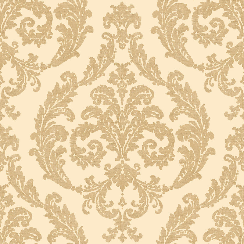 media image for sample traditional damask gold wallpaper from the palazzo collection by galerie wallcoverings 1 213