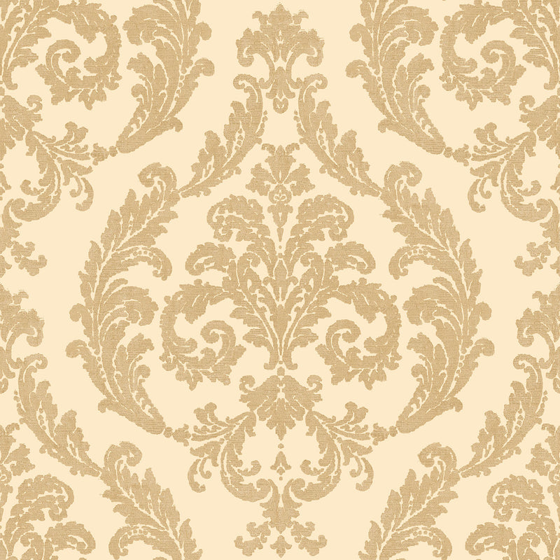 Shop Traditional Damask Gold Wallpaper from the Palazzo Collection