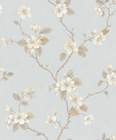 product image for Floral Branch Blue Wallpaper from the Palazzo Collection by Galerie Wallcoverings 99
