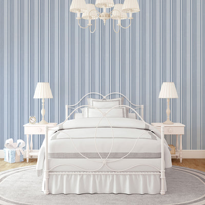 product image of Striped Blue Wallpaper from the Palazzo Collection by Galerie Wallcoverings 512