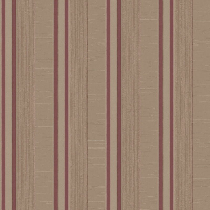 media image for Striped Tan/Maroon Wallpaper from the Palazzo Collection by Galerie Wallcoverings 215