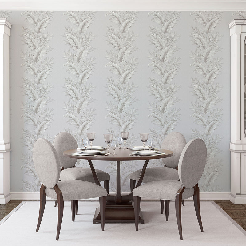 media image for Leafy Grey Wallpaper from the Palazzo Collection by Galerie Wallcoverings 256