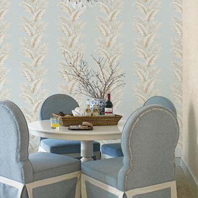 product image for Leafy Blue Wallpaper from the Palazzo Collection by Galerie Wallcoverings 49