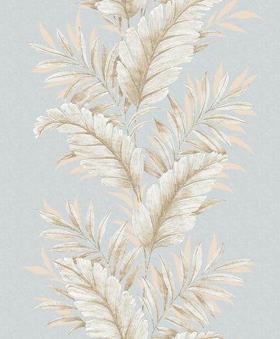 product image for Leafy Blue Wallpaper from the Palazzo Collection by Galerie Wallcoverings 78