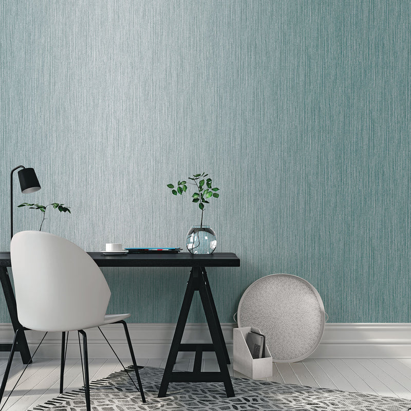 media image for Vertical Textile Petrol/Metallic Wallpaper from the Special FX Collection by Galerie Wallcoverings 221