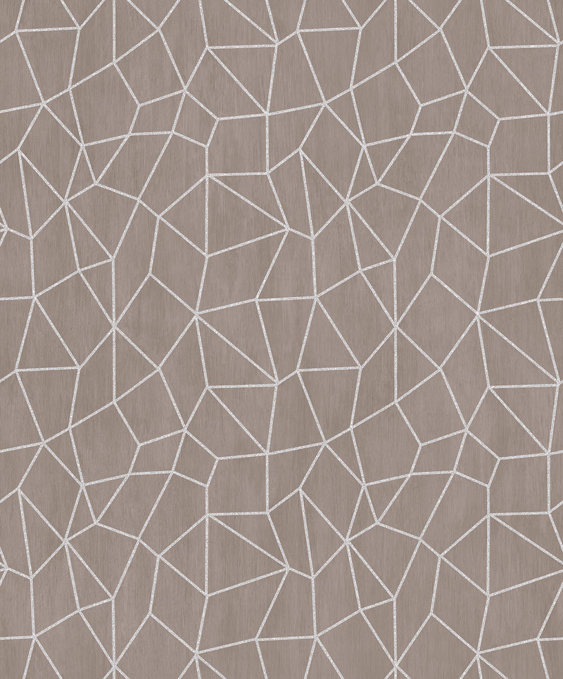 media image for Glitter Web Taupe/Metallic Wallpaper from the Special FX Collection by Galerie Wallcoverings 243