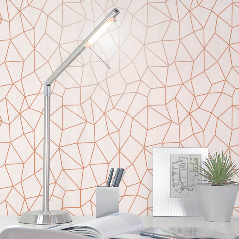 media image for Glitter Web Beige/Metallic Wallpaper from the Special FX Collection by Galerie Wallcoverings 246