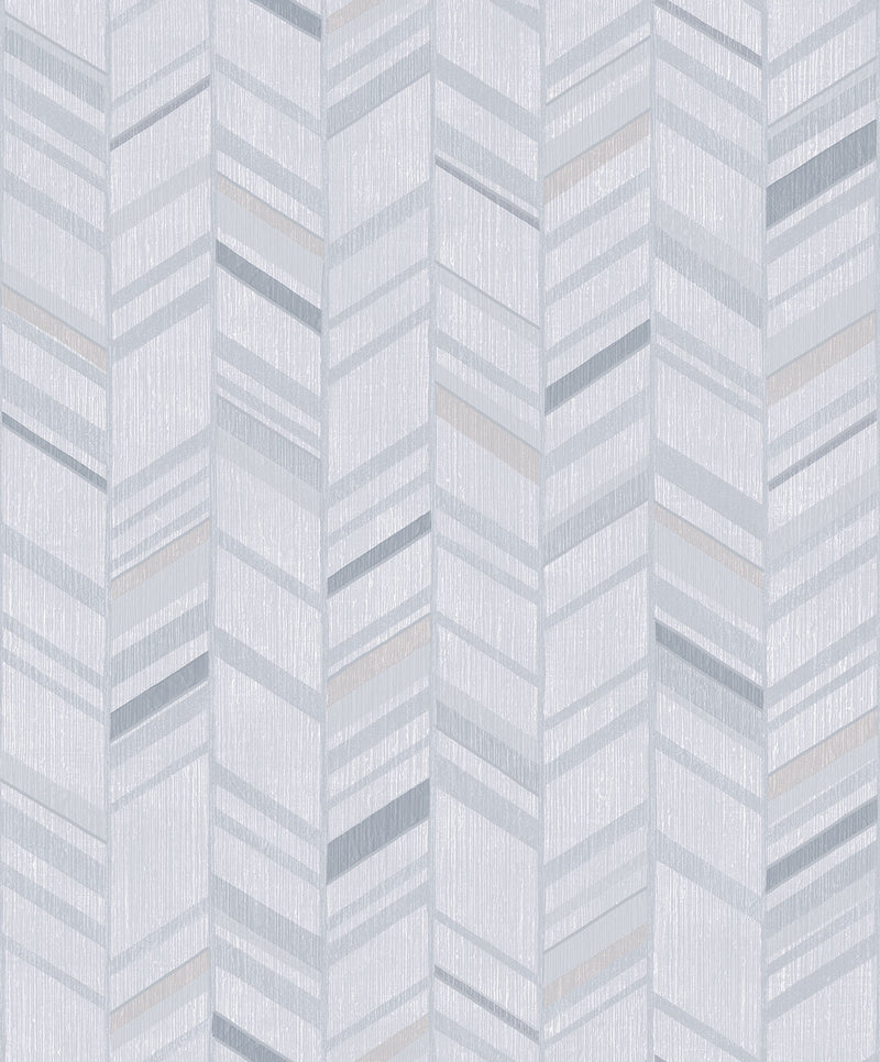 media image for Glitter Chevrons Grey/Metallic Wallpaper from the Special FX Collection by Galerie Wallcoverings 271
