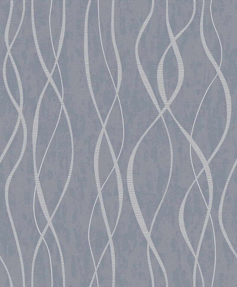 media image for Glitter Ribbons Grey/Metallic Wallpaper from the Special FX Collection by Galerie Wallcoverings 252
