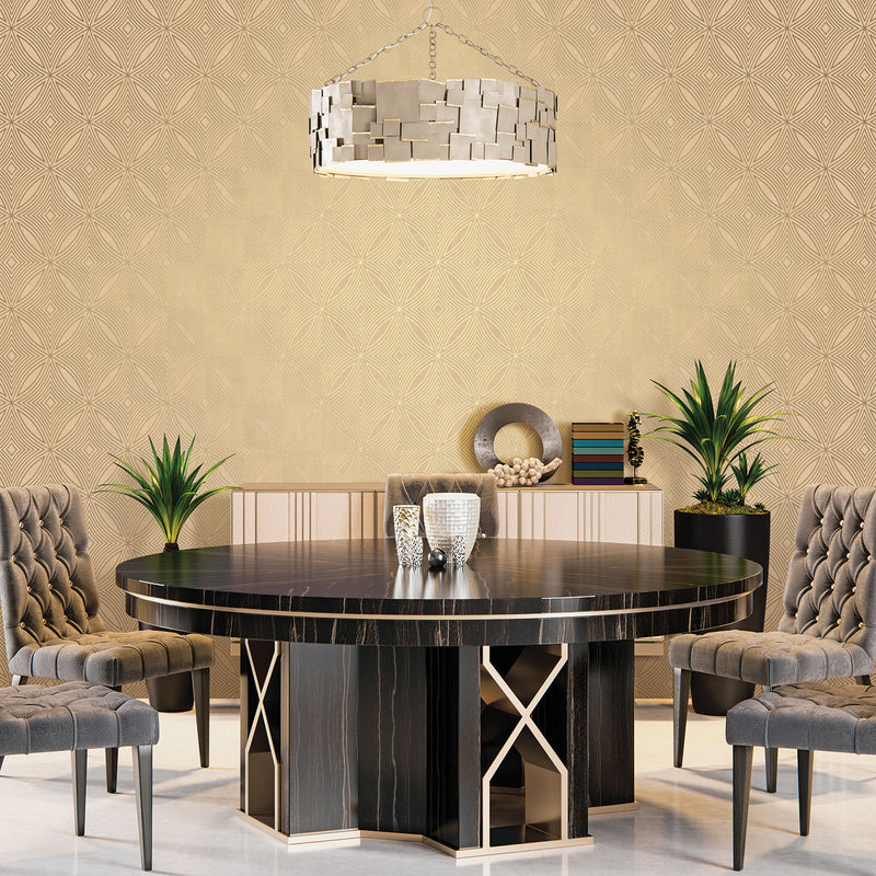 media image for Spiral Gold Wallpaper from the Special FX Collection by Galerie Wallcoverings 267