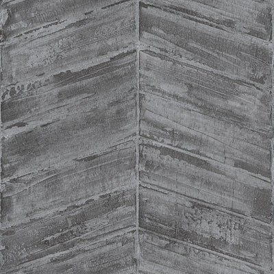 product image for Chevron Wallpaper in Charcoal/Silver from the Ambiance Collection by Galerie Wallcoverings 1
