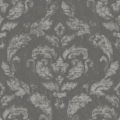 product image of In Lay Wallpaper in Charcoal/Silver from the Ambiance Collection by Galerie Wallcoverings 570