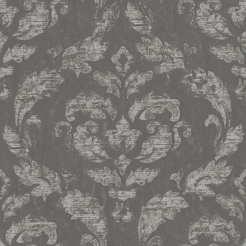 media image for sample in lay wallpaper in charcoal silver from the ambiance collection by galerie wallcoverings 1 26