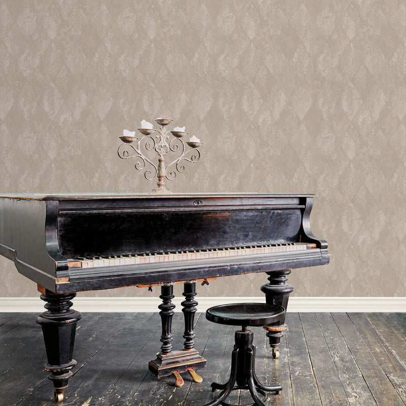 media image for Oh Wallpaper in Taupe from the Ambiance Collection by Galerie Wallcoverings 237