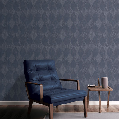 product image for Oh Wallpaper in Navy from the Ambiance Collection by Galerie Wallcoverings 10