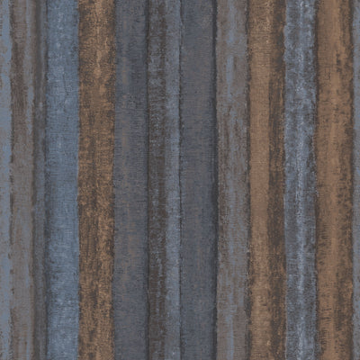 product image of sample nomed stripe wallpaper in brown navy from the ambiance collection by galerie wallcoverings 1 587