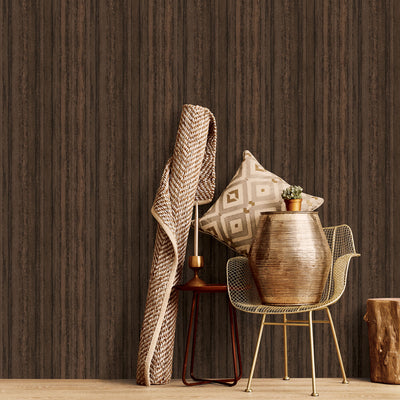 product image for Nomed Stripe Wallpaper in Copper/Brown from the Ambiance Collection by Galerie Wallcoverings 77