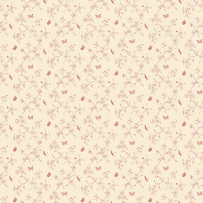 product image of sample butterflies and dragonflies red wallpaper from the miniatures 2 collection by galerie wallcoverings 1 534