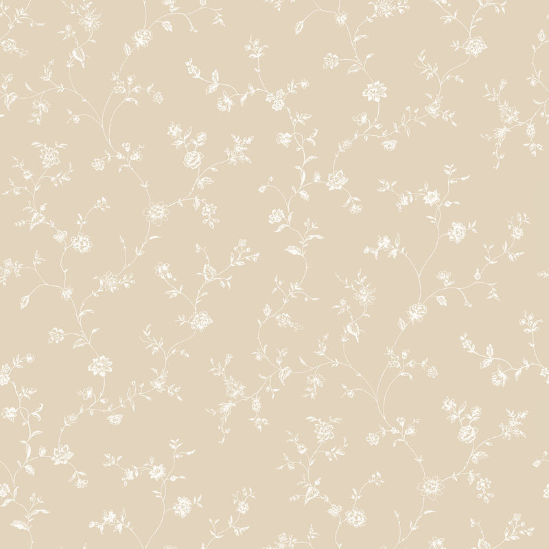 media image for Floral Trail Beige Wallpaper from the Miniatures 2 Collection by Galerie Wallcoverings 269
