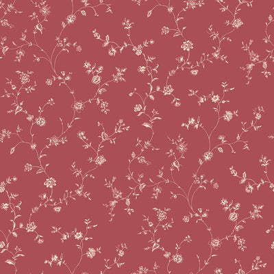 product image of sample floral trail red wallpaper from the miniatures 2 collection by galerie wallcoverings 1 531