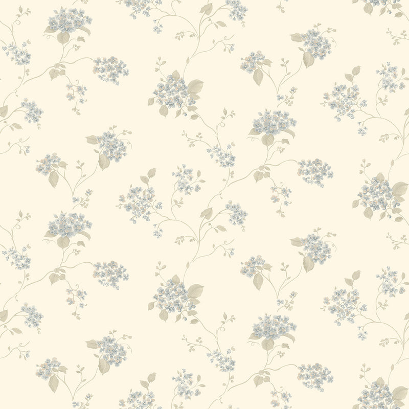 media image for Floral Branch Blue Multi Wallpaper from the Miniatures 2 Collection by Galerie Wallcoverings 286
