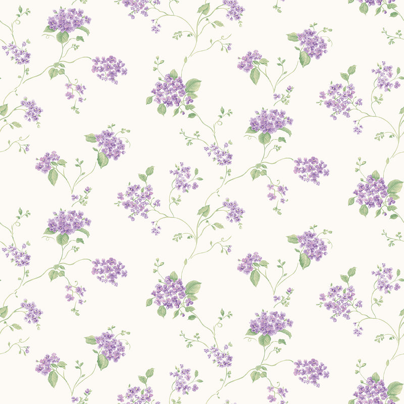 media image for Floral Branch Purple/Green Wallpaper from the Miniatures 2 Collection by Galerie Wallcoverings 29