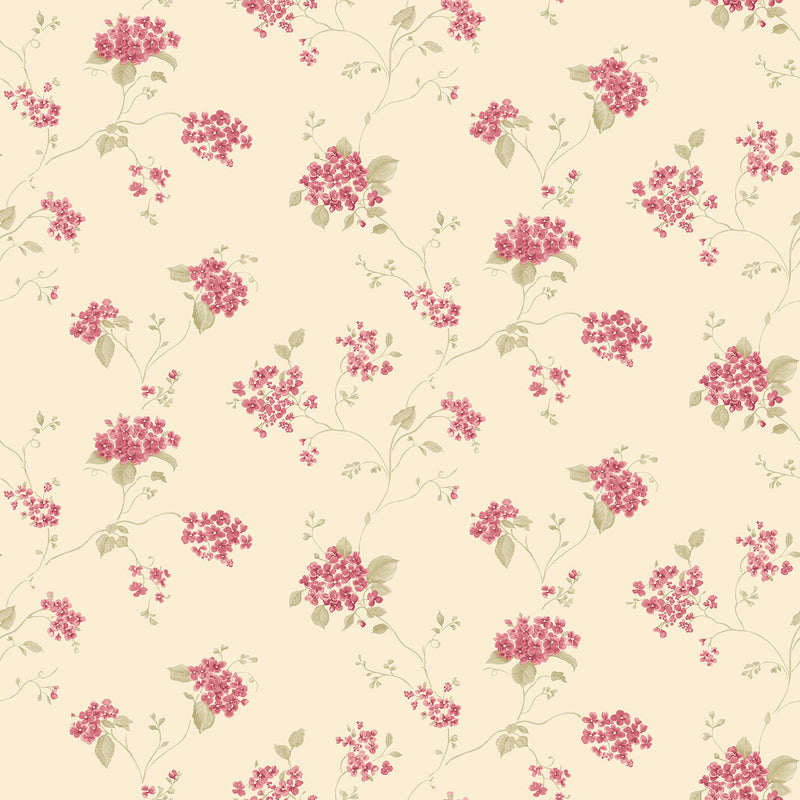 media image for Floral Branch Red Multi Wallpaper from the Miniatures 2 Collection by Galerie Wallcoverings 287