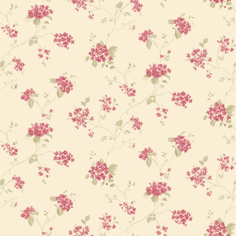 media image for Floral Branch Red Multi Wallpaper from the Miniatures 2 Collection by Galerie Wallcoverings 287
