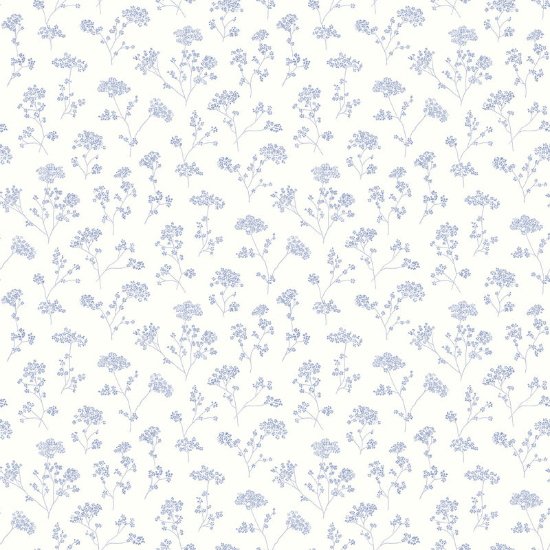 media image for sample flowers black white wallpaper from the miniatures 2 collection by galerie wallcoverings 1 245