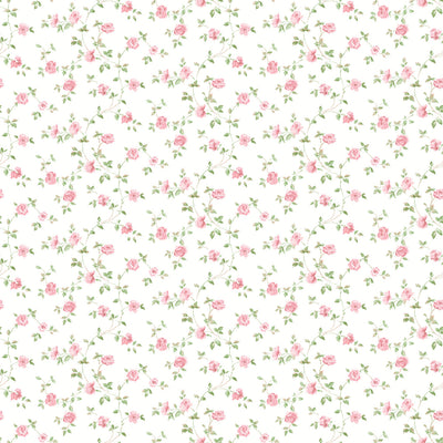product image of sample floral red green wallpaper from the miniatures 2 collection by galerie wallcoverings 1 511