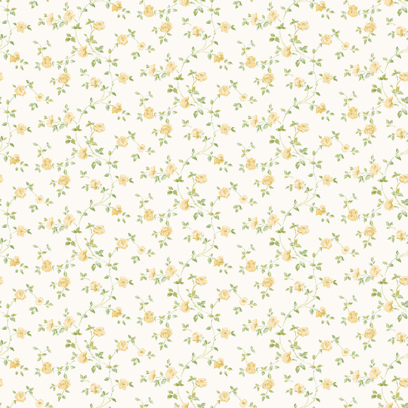media image for sample floral yellow green wallpaper from the miniatures 2 collection by galerie wallcoverings 1 290