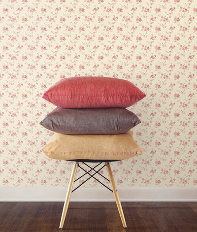 product image for Floral Trail Green/Red Wallpaper from the Miniatures 2 Collection by Galerie Wallcoverings 91