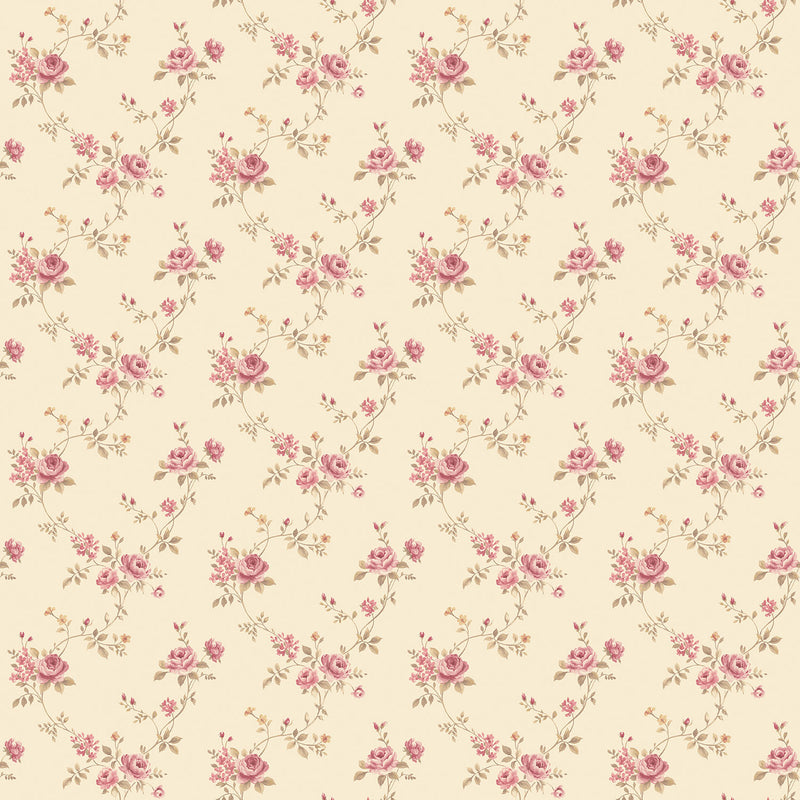 media image for Floral Trail Green/Red Wallpaper from the Miniatures 2 Collection by Galerie Wallcoverings 27