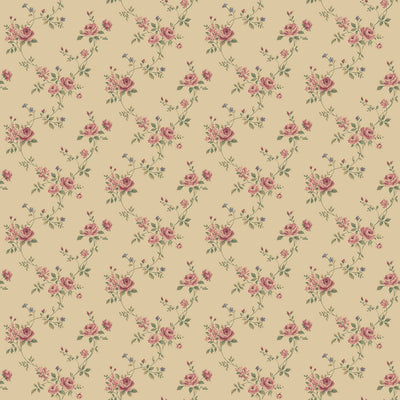 product image of sample floral trail red green wallpaper from the miniatures 2 collection by galerie wallcoverings 1 559